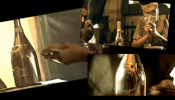 リアーナの「Hard」のミュージックビデオ・エンゼルシャンパン